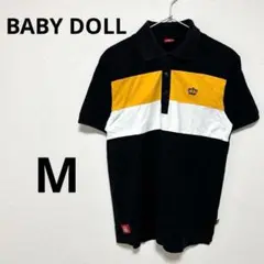 ベビードール BABY DOLL メンズ 半袖 ポロシャツ Tシャツ ロゴ M