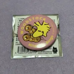 スヌーピー ウッドストック 缶バッジ 銀座三越
