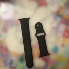 純正美品apple watch スポーツバンド　ミドナイトブラック　44 ML