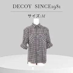 美品 DECOY SINCE デコイシンス チェック シャツ 刺繍