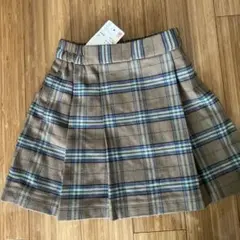 新品未使用　タグ付き　UNIQLOキッズ　チェックスカート　110