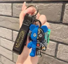 韓国クマさん 機械クマキーホルダー &单品 黑 キーチェーン キーリング
