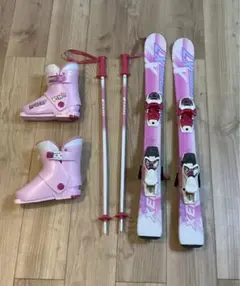 子供用 スキー90cmブーツ18cmストック75cm3点SET