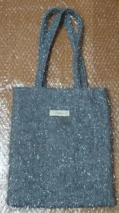 BIRTHDAY BAR　ラメシャギーミニトートバッグ　グレー