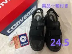 美品☆CONVERSEコンバース☆厚底レディースサンダル 24.5cm☆
