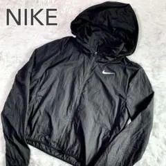 NIKE ナイキ　フルジップ　ナイロンパーカー　M ブラック