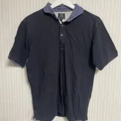 T100 BEAMS HEART 半袖ポロシャツ ネイビー 古着