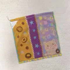 fu re ru ブタ さん　ドーナツ　ループタオル　名前タグ付き　新学期
