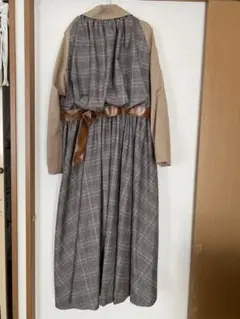 ameri vintage BALLOON CHECK GATHER JK