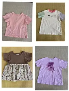 中古　選べるキッズ服セット Tシャツとパンツ・スカートセット2枚