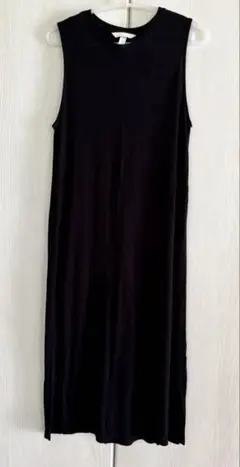 H&M ブラック ノースリーブ ワンピース M
