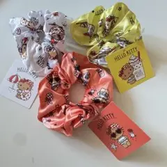 【日焼けキティ】シュシュ 3個セット 新品