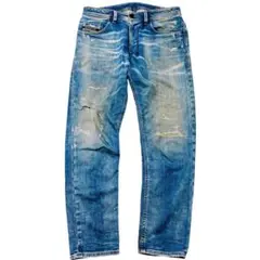 【逸品】DIESEL THOMMER-T ダメージスウェット　デニム　w33