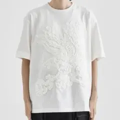 TAAKK 23AW TAPE EMBROIDERY TEE (WHITE)