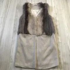 新品☆着画あり【GALLARDAGALANTE 】ラビットファー ベスト
