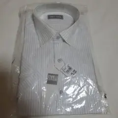 【新品】ENRICO COVERI ストライプ　半袖ドレスシャツ サイズ40