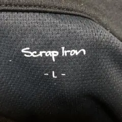 Scrap Iron 黒 Vネック Tシャツ Lサイズ　ドライ