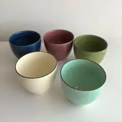 湯呑み　5個セット　美濃焼 SAKUZAN 作山窯