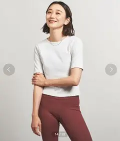 UNITED ARROWS クルーネック Tシャツ FREE ホワイト