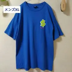 【LFYT】Tシャツ XL メンズ ビッグロゴ ビッグシルエット ブルー