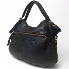 【美品】~訳アリ~ Dakota ダコタ ハンドバッグ シボ革 黒