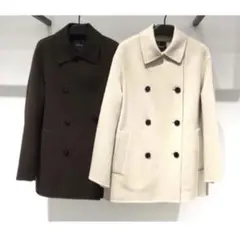 Theory 20aw ダブルブレストPコート ブラウン