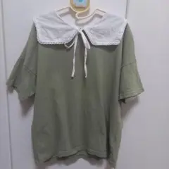 ペアマノン　カットソー　えり　リボン　 150