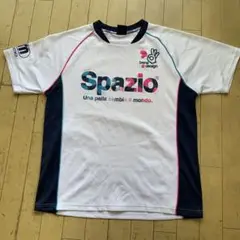 Spazio スポーツ用シャツ L ホワイト/ネイビー