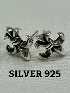シルバー925 新品　ピアス　メンズ　クロム　フレア