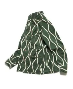 激レア KAPITAL 綿麻キャンバス 酔い縞抜染pt CACTUSカバーオール
