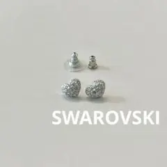SWAROVSKI ハート型 スタッドピアス