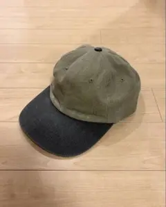 90s KC CAPS社製 キャップ 2トーンキャップ カーキ　グレー　フェード