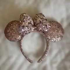 ディズニー ミニー スパンコール カチューシャ