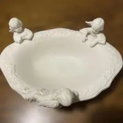 天使　３人　置物　小物入れ