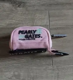 PEARLY GATESピンク ジッパーポーチボールポーチ ペールカラーシリーズ
