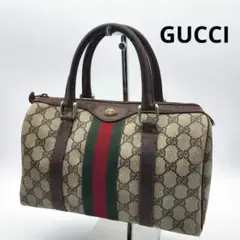 GUCCI シェリーライン ハンドバッグ ミニボストンバッグ PVC gg柄