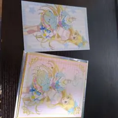 オールアイカツ！大衣装展！！　ミニ色紙　ポストカード 白鳥ひめ