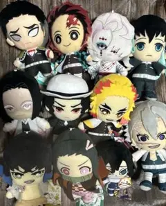鬼滅の刃　chibiぬいぐるみ ともぬい まとめ売り11点　映画　鬼滅　レア