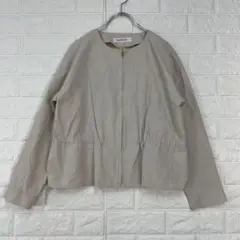 ☆h80【NATURAL BEAUTY BASIC】S ベージュ　ジャケット