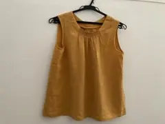 デッサン　ノースリーブ麻ブラウス