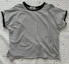Discoato ディスコート　ボーダー半袖Tシャツ