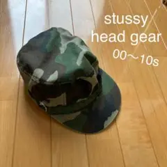 00s Stussy head gear camouflage Cap