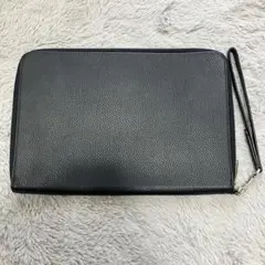 黒　クラッチバッグ A4対応　メンズ　スタイリッシュ