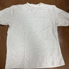 グレー 無地 コットン 半袖Tシャツ