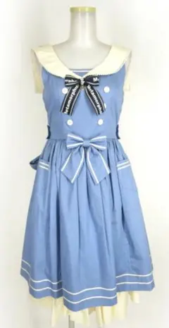 ロリィタ/ペチコート・ヘッドドレス付きセーラー ジャンパースカート