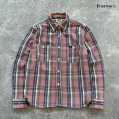 【Pherrow's】 フェローズ ネルシャツ フランネルワークシャツ チンスト
