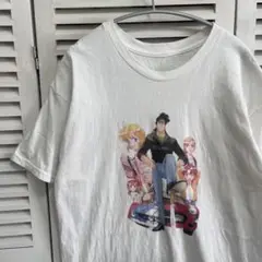 アニメ Tシャツ 古着 白 ライディングビーン キャラ レトロ 漫画