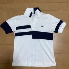 LACOSTE ポロシャツ ホワイト/ネイビー US