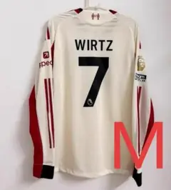 新出品❗️リバプール 公式 アウェイ 7 番 WIRTZ Mサイズ