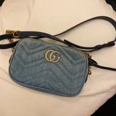 GUCCI グッチGGマーモント ショルダーバッグ